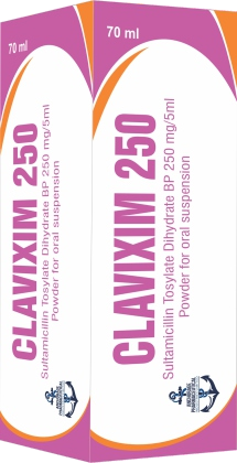 CLAVIXIM 250 oral suspension drug pack